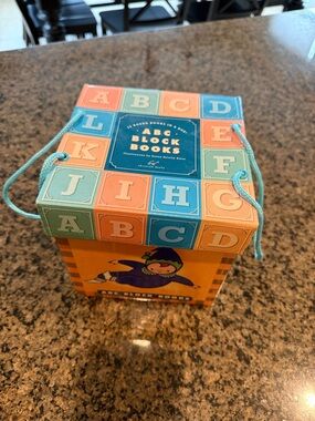 ABC Block Books Kids Toy Set - Blue, Orange, Green